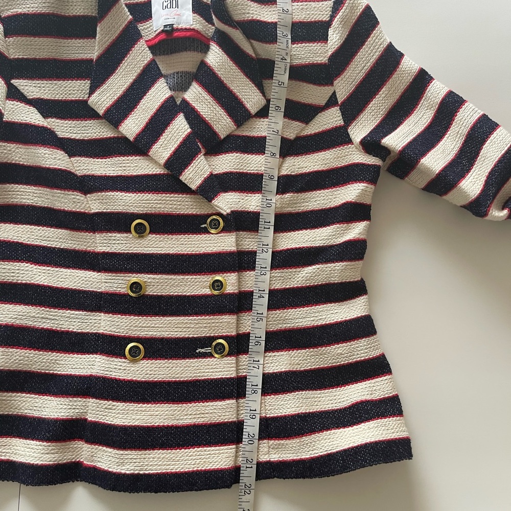 CAbi Striped Cruise Jacket - Love Carol Collection - Picture 8 of 15